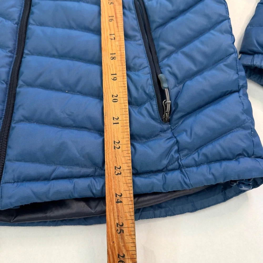 Aigle Mens Blue Quilted‎ Puffer Jacket Full Zip Insulated Size M